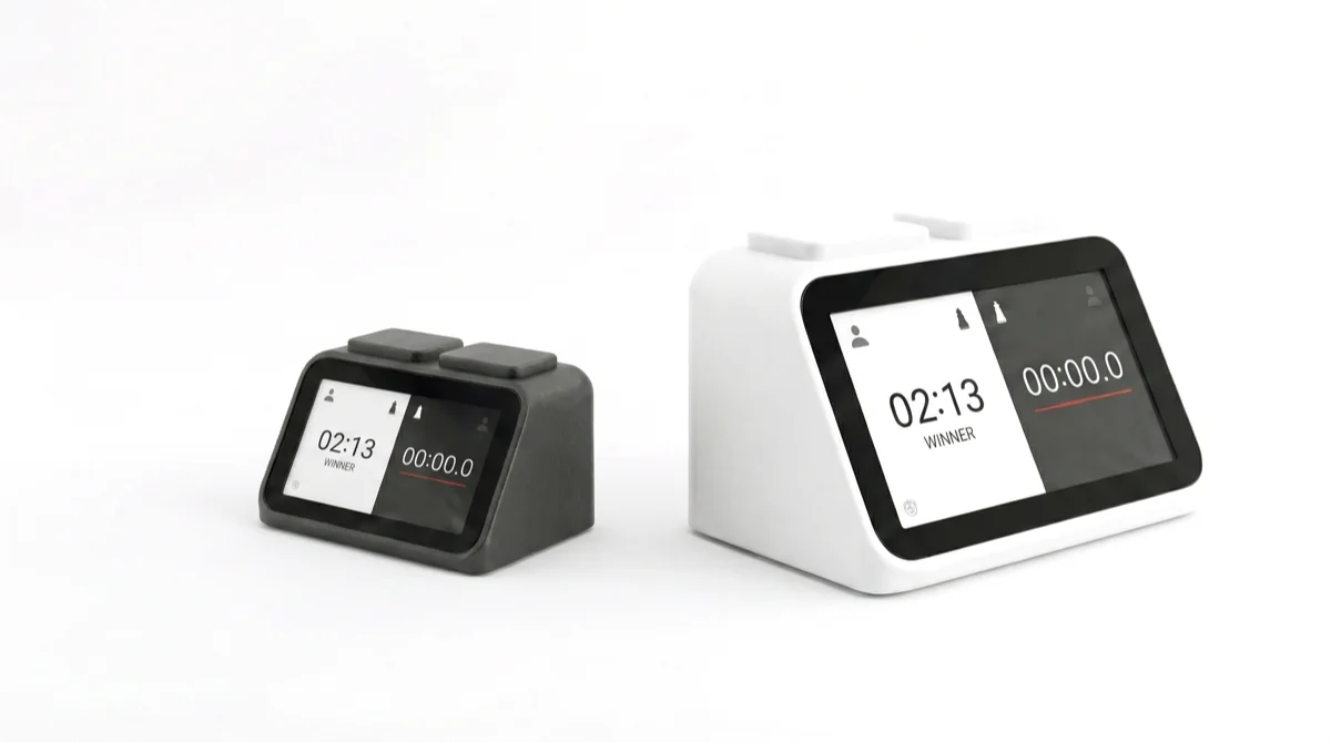 Size Comparison Grey White